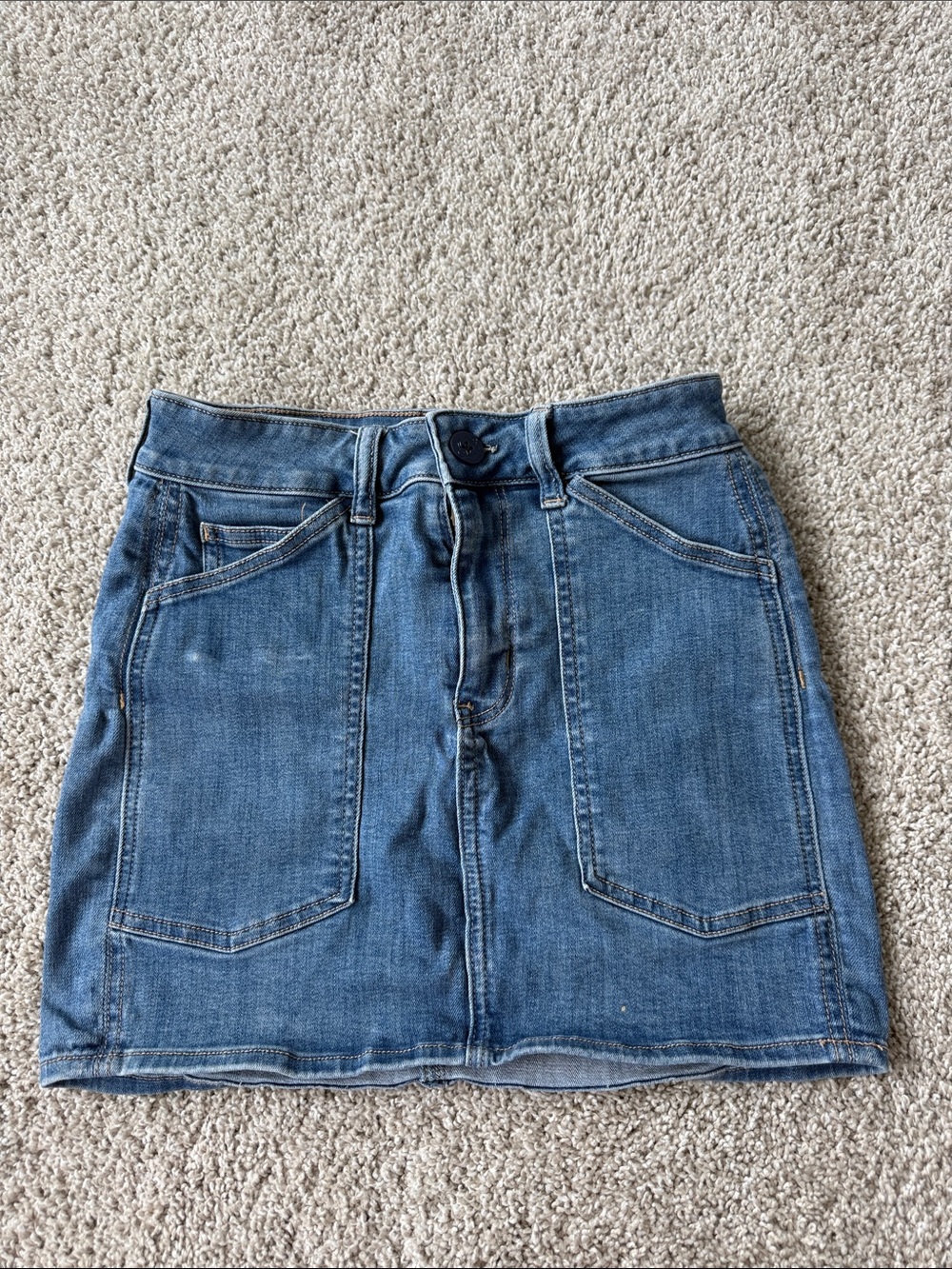 American Eagle Outfitters Medium Blue Denim Mini Skirt